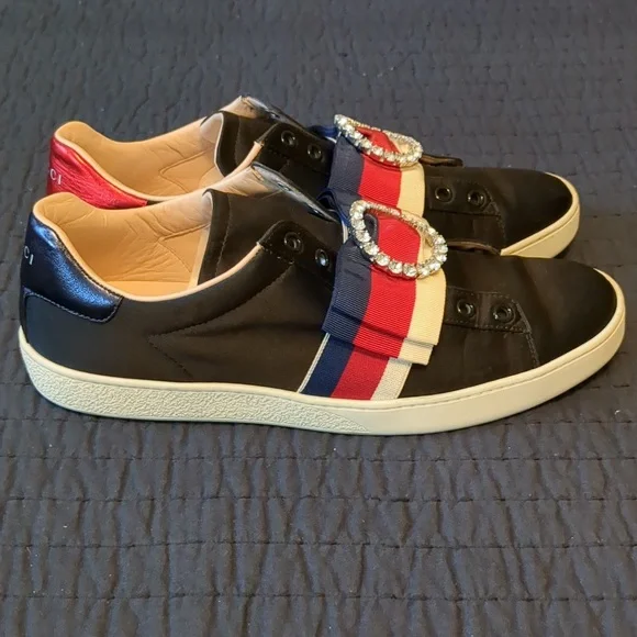 Gucci Ace Satin Bow Sneaker Sz. 40